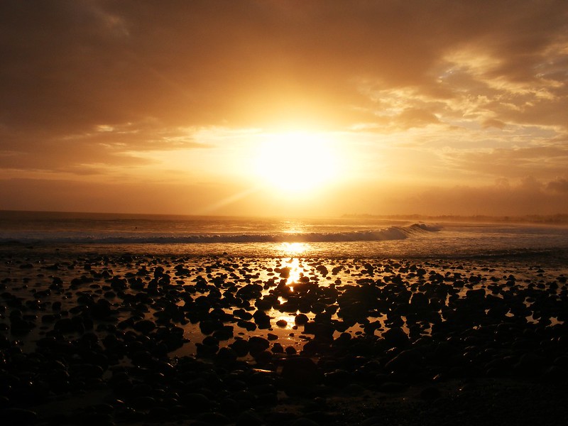 Medewi Beach at sunset